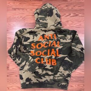 Anti Social Social Club Fleece Lined Hoodie size Medium